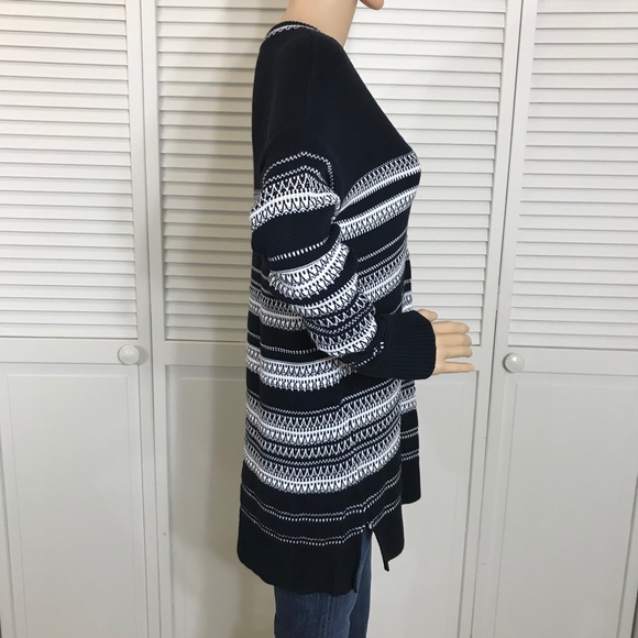 Great Condition Vince Striped Tunic Cotton Sweater Small - Picture 11 of 12